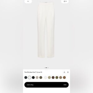 Aritzia The Effortless Pant in Light Birch